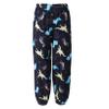 Oyolan Kid Girls Bohemian Harem Pants Smocked Boho Pants Casual Loose Hippie Trousers Dance Pilates Bottoms Dinosaur 9-10 Years view 2