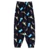 Oyolan Kid Girls Bohemian Harem Pants Smocked Boho Pants Casual Loose Hippie Trousers Dance Pilates Bottoms Dinosaur 9-10 Years view 3