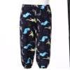 Oyolan Kid Girls Bohemian Harem Pants Smocked Boho Pants Casual Loose Hippie Trousers Dance Pilates Bottoms Dinosaur 9-10 Years view 4