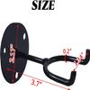 ROYHOO 4PCS Baseball Bat Display Holders - Multipurpose Sturdy Wall Mounted Rack for Memorabilia - Hooks for Softball - Black Hanger view 2