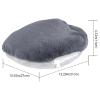 Linkidea Electric Heated Foot Warmers USB Slippers for Men and Women, Heating Pad Feet Warmer, Gray view 4