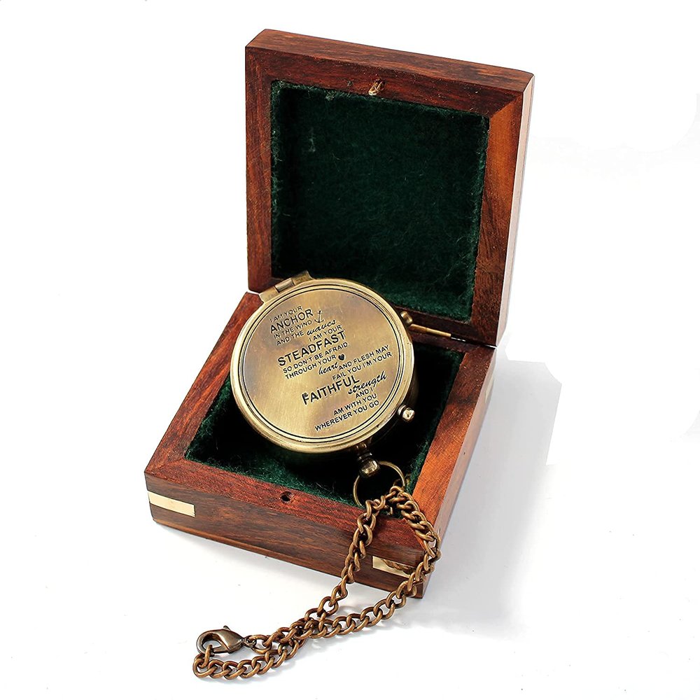 I am Your Anchor, Faithful, Strength Engraved Compass, Confirmation Gift Ideas, Baptism Gifts.