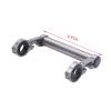 SJHY Bicycle Accessories Bike Handlebar Extender,Carbon Bicycle Speedometer Extender Mount Alloy Headlight Extension Mount Holder Bike Accessories Bike Parts (Color : Dark Grey) view 2