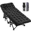 ABORON XXL Camping Cot for Adults 900LBS - 78"32" Oversized Folding Bed with Mattress Pad, Heavy Duty 1200D Oxford Outdoor Cot with Carry Bag view 1