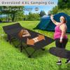 ABORON XXL Camping Cot for Adults 900LBS - 78"32" Oversized Folding Bed with Mattress Pad, Heavy Duty 1200D Oxford Outdoor Cot with Carry Bag view 3
