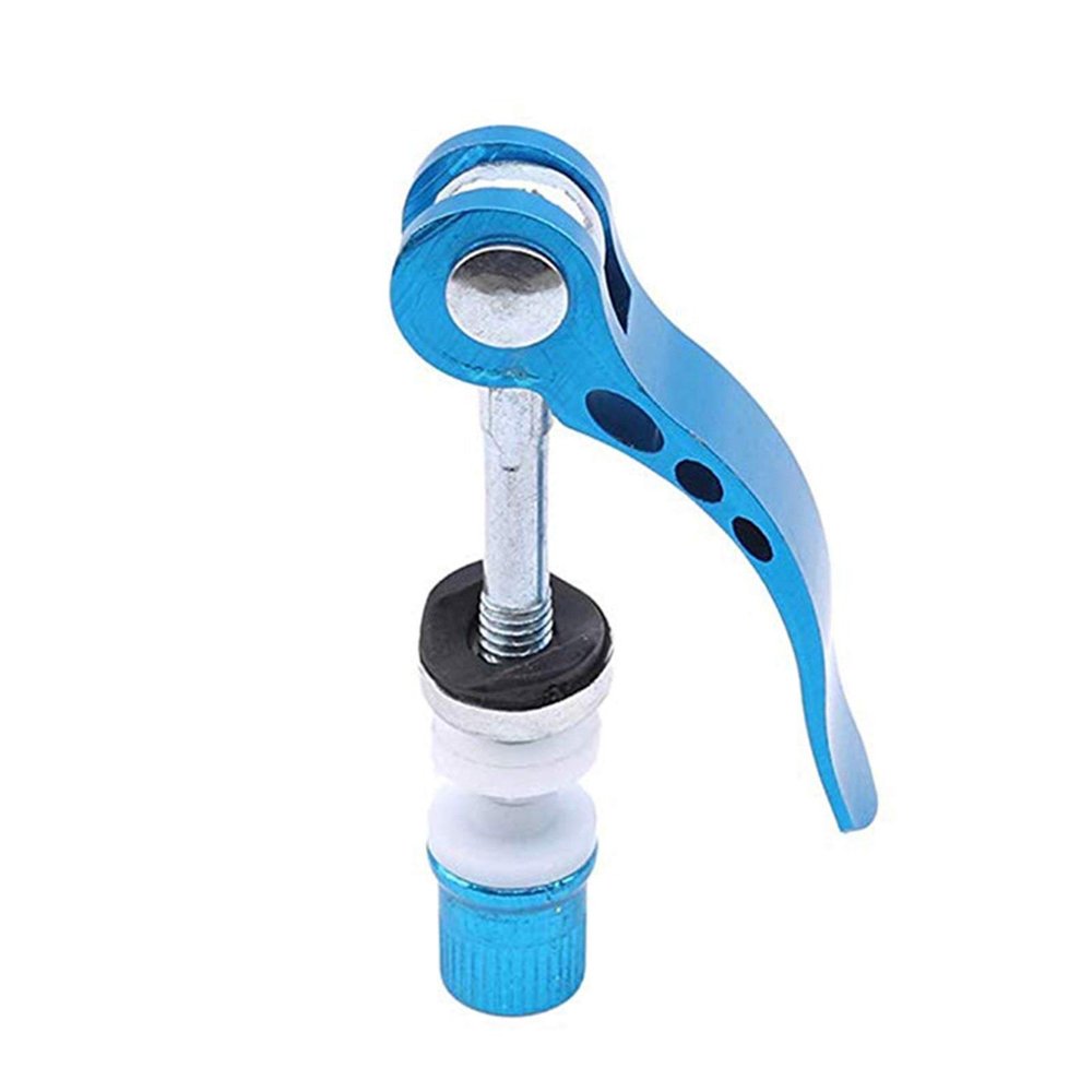 Bicycle Accessories Bicycle Quick Release Aluminium Bike Seat Post Clamp Seatpost Mountain Bike Seat Tube Clamp Bike Parts (Color : Blue)