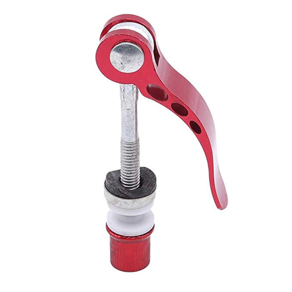 Bicycle Accessories Bicycle Quick Release Aluminium Bike Seat Post Clamp Seatpost Mountain Bike Seat Tube Clamp Bike Parts (Color : Red)