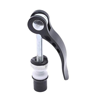 Bicycle Accessories Bicycle Quick Release Aluminium Bike Seat Post Clamp Seatpost Mountain Bike Seat Tube Clamp Bike Parts (Color : Black)