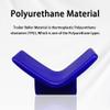 COLOFULWAY 3" Boat Trailer Y Bow Stop, Poly Marine V Bow Stop fits 3" Bracket with 1/2" Shaft (Blue) view 4