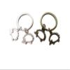 Hollow Animal Hedgehog Hedgepig Charms Keychain For Women Girl Simple jewelry (2pc keyring #11) view 1
