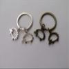 Hollow Animal Hedgehog Hedgepig Charms Keychain For Women Girl Simple jewelry (2pc keyring #11) view 2