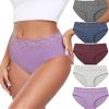 Altheanray women's underwear pack Lace Bikini Panties for Women Breathable Hipster Comfort Stretch(PX3020S-Solid Color) view 1