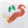 osseoca Orange Straight Long Synthetic Hair Anime Halloween Carnival Comic Exhibition Cosplay Hair Natural Ombre Wigs with Bangs (Hair+ear+tail+hairnet) view 4