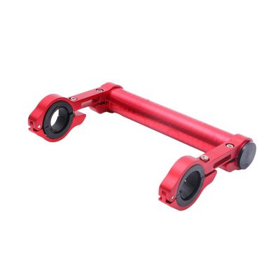 SJHY Bicycle Accessories Bike Handlebar Extender,Carbon Bicycle Speedometer Extender Mount Alloy Headlight Extension Mount Holder Bike Accessories Bike Parts (Color : Red)