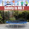 XXJJ Trampoline Replacement Safety Enclousure Net for Straight Poles Round Frame Trampolines (Net Only), Trampoline Accessories,14ft 8 Poles view 3