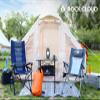 ROCK CLOUD Portable Camping Table Aluminum Folding Camp Table Lightweight Outdoor for Camping Hiking Picnic Backpacking, 28 x 28 view 2