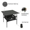 ROCK CLOUD Portable Camping Table Aluminum Folding Camp Table Lightweight Outdoor for Camping Hiking Picnic Backpacking, 28 x 28 view 4