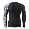 ADOREISM Men's Splice Compression Long Sleeve Rash Guard Surf Swim Shirt UV Sun Protection UPF 50+ (Snake Scale,XL) view 4