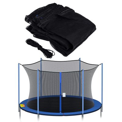 XXJJ Trampoline Net for 6/8-Poles, Tear and Weather-Resistant Replacement Safety Enclosure Net (NET ONLY),6ft 3 Arches or 6 Poles