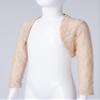 CHICTRY Girls Lace Long Sleeve Shrug Bolero Open Front Cardigan Wedding Flower Dress Cover ups Beige 4 Years view 4