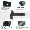 Clothink Wall Mounted Weight Plate Holder, Fits 2" Olympic Weight Plate Storage Rack,Heavy Duty 4 Pack Home Gym Organizer view 3
