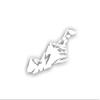 Side Mountains Graphics Vinyl Decals Compatible with Dodge ram 1500 (White) view 1