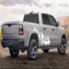Side Mountains Graphics Vinyl Decals Compatible with Dodge ram 1500 (White) view 2