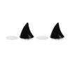Aislor Devil Horns for Motorcycle Helmet with Suction Cups,Helmet Accessory for Bicycle Helmet, Ski Helmet, Motorcycle Helmet, Snowboard Helmet Black 2Pcs