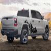 Side Mountains Graphics Vinyl Decals Compatible with Dodge ram 1500 2019 - Present (Matte Black) view 3