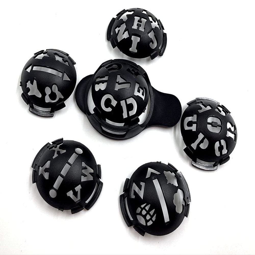 6 in 1 Golf Ball Liner Line Marker Template Drawing Mark Alignment Tool