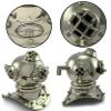 Scuba Divers Diving Helmet Military Marine Helmet Replica Model Or Original Chrome Finish Table Top/Desk Top Home | Office | Library Decorative Gift view 1