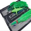 Lobo Lures #222 Tuna Crack Commotion Splash Machine Tuna Bullet Daisy Chain 400lb Leader & 10/0 Hook (Green Machine) view 2