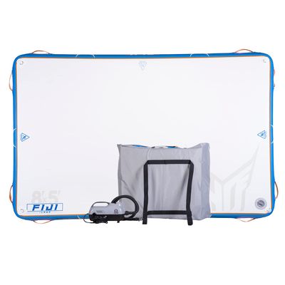 HO Sports Fiji iLand 8' x 5' Inflatable Float for Lake or River