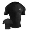 Ultimate - Pro Rashguard - Short Sleeves - for MMA Boxing Muay Thai - Ideal for General Use (L, Black) view 1