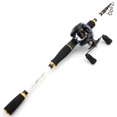 1.8m-2.7m Telescopic Lure Rod Reel Combo, Portable Travel Fishing Rod and Casting Reel, Casting Combo, Carbon Trout Rod, Carp Rod Throwing Set, Bait Weight 7-28g ZYHYD