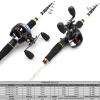 1.8m-2.7m Telescopic Lure Rod Reel Combo, Portable Travel Fishing Rod and Casting Reel, Casting Combo, Carbon Trout Rod, Carp Rod Throwing Set, Bait Weight 7-28g ZYHYD view 3