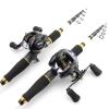 1.8m-2.7m Telescopic Lure Rod Reel Combo, Portable Travel Fishing Rod and Casting Reel, Casting Combo, Carbon Trout Rod, Carp Rod Throwing Set, Bait Weight 7-28g ZYHYD view 4