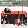 Jetstream Heavy Duty Multi Pocket Large Sports Gym Equipment 3-Pocket Travel Duffel Bag (36 Inch, Orange) view 3