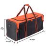 Jetstream Heavy Duty Multi Pocket Large Sports Gym Equipment 3-Pocket Travel Duffel Bag (36 Inch, Orange) view 4
