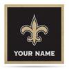 Rico Industries NFL Football New Orleans Saints Personalized 23" X 23" Felt Wall Banner - Sports Decor for Man Cave, Game Room, Office & Bedroom - Made in The USA view 1