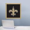 Rico Industries NFL Football New Orleans Saints Personalized 23" X 23" Felt Wall Banner - Sports Decor for Man Cave, Game Room, Office & Bedroom - Made in The USA view 2