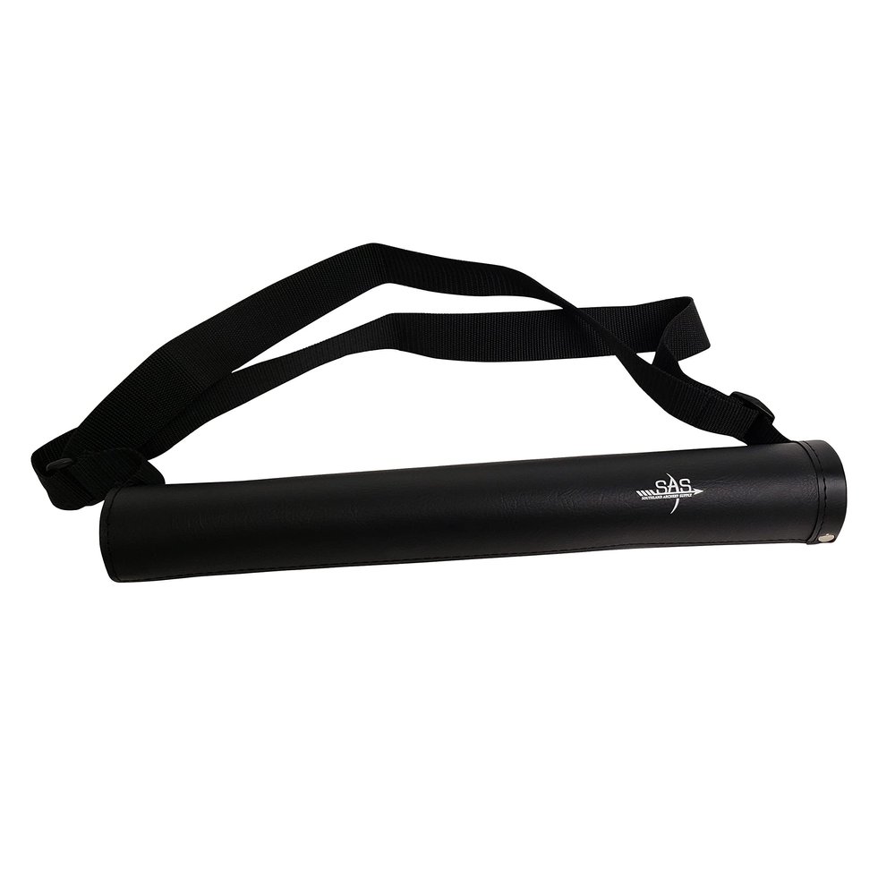 SAS Southland Archery Supply Leather Tube 17" Hip Quiver Arrow Holder with Belt Clip (Hip/Back Quiver 2-in-1)