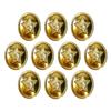 10 USSR Soviet Russian Big Gold Uniform Buttons 22MM Star with Hammer and Sickle view 1