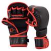 Ultimate - Classic Sparring Gloves for Boxing MMA Muay Thai Bag Workout (L/XL, Black Red) view 2