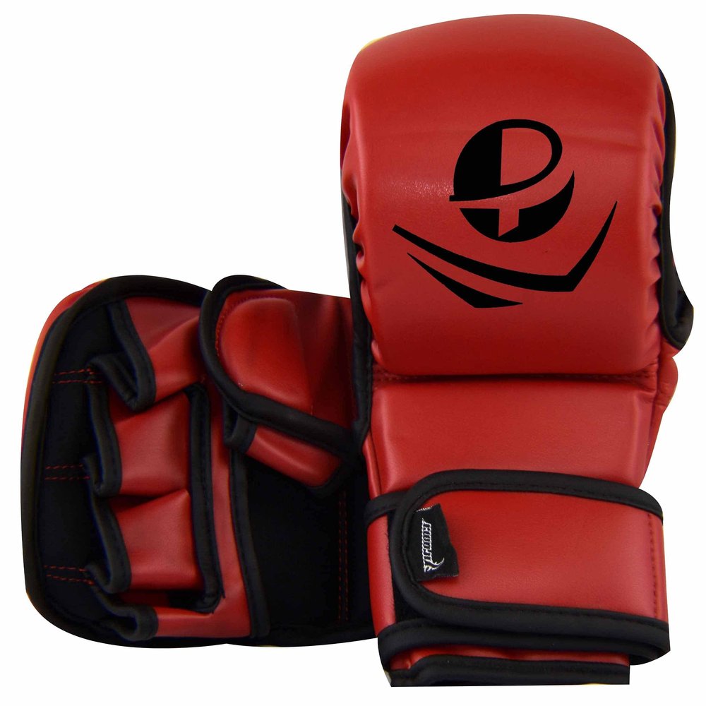 Ultimate - Classic Sparring Gloves for Boxing MMA Muay Thai Bag Workout (CH, Red)