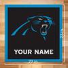 Rico Industries NFL Football Carolina Panthers Personalized 23" X 23" Felt Wall Banner - Sports Decor for Man Cave, Game Room, Office & Bedroom - Made in The USA view 3