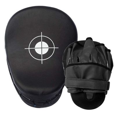 UFG Ultimate - Classic Focus Pads Punch Mitt - Boxing MMA Muay Thai Training (Black)