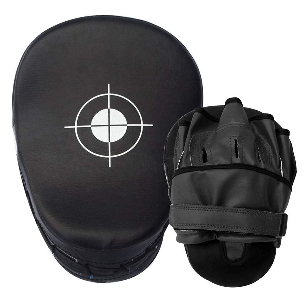 UFG Ultimate - Classic Focus Pads Punch Mitt - Boxing MMA Muay Thai Training (Black)