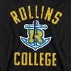 Rollins College Official Rollins Tars Logo Unisex Adult Pull-Over Hoodie,Black, Small view 2