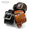 10564 Hand-Braided Genuine Full Grain Leather Casual Jean Belt 1-1/2"(38mm) Wide (Black, 44) view 2